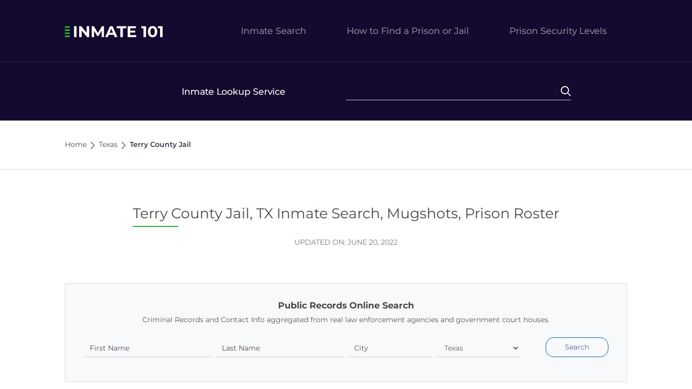 Terry County Jail, TX Inmate Search, Mugshots, Prison Roster